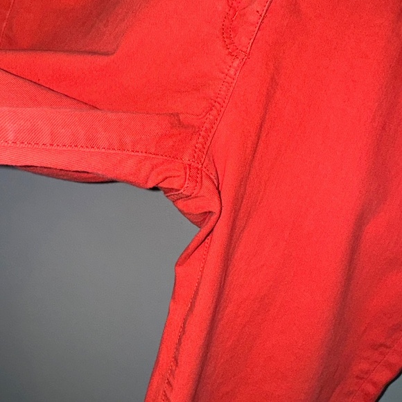 EUC Boden Red Orange Coral Straight Leg Skinny Jeans Size 12L 12 Long Tall - Picture 6 of 8